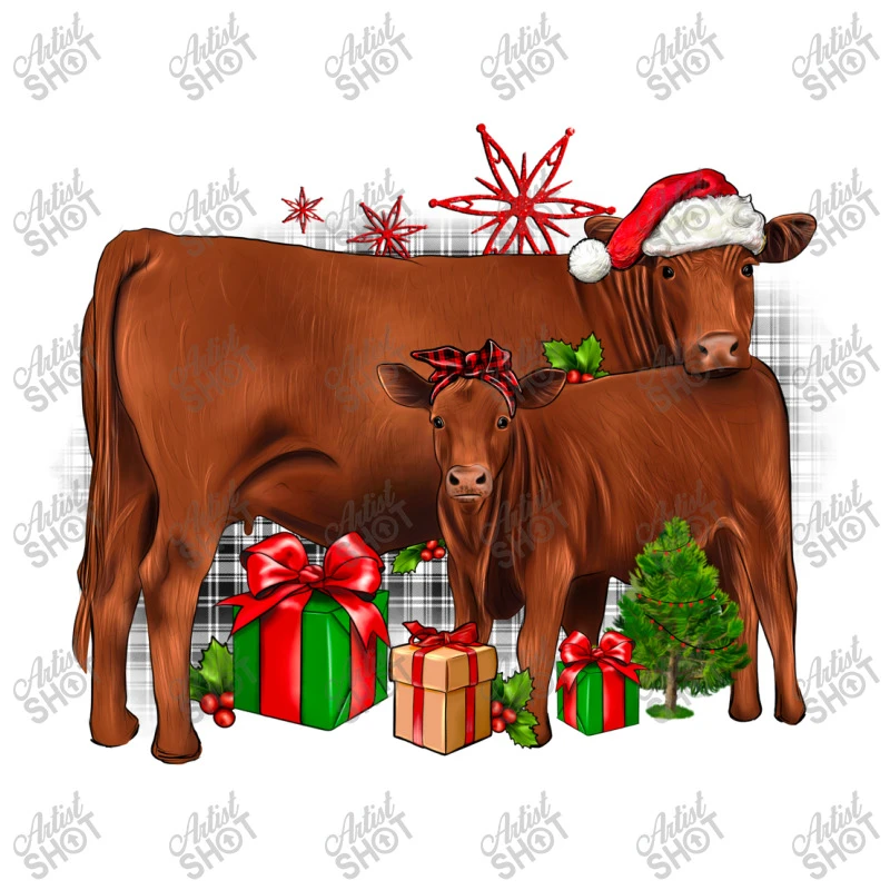 Christmas Gelbvieh Stainless Steel Water Bottle 5 Christmas Gelbvieh Stainless Steel Water Bottle - Image 3