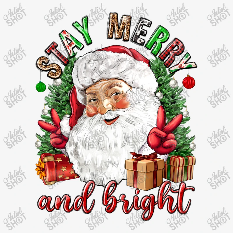 Stay Merry And Bright Christmas With Santa Travel Mug 5 Stay Merry And Bright Christmas With Santa Travel Mug - Image 3