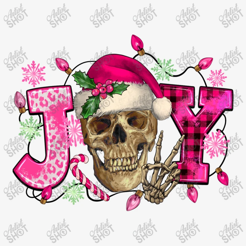 Pink Christmas Joy Skeleton Adjustable Strap Totes 5 Pink Christmas Joy Skeleton Adjustable Strap Totes - Image 3