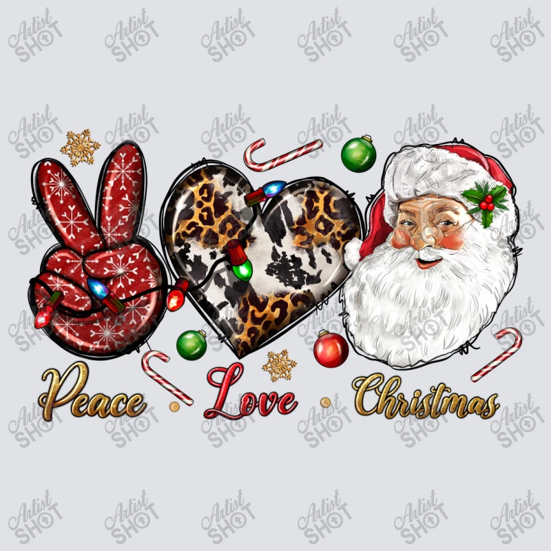 Peace Love Christmas Bucket Hat 4 Peace Love Christmas Bucket Hat - Image 2