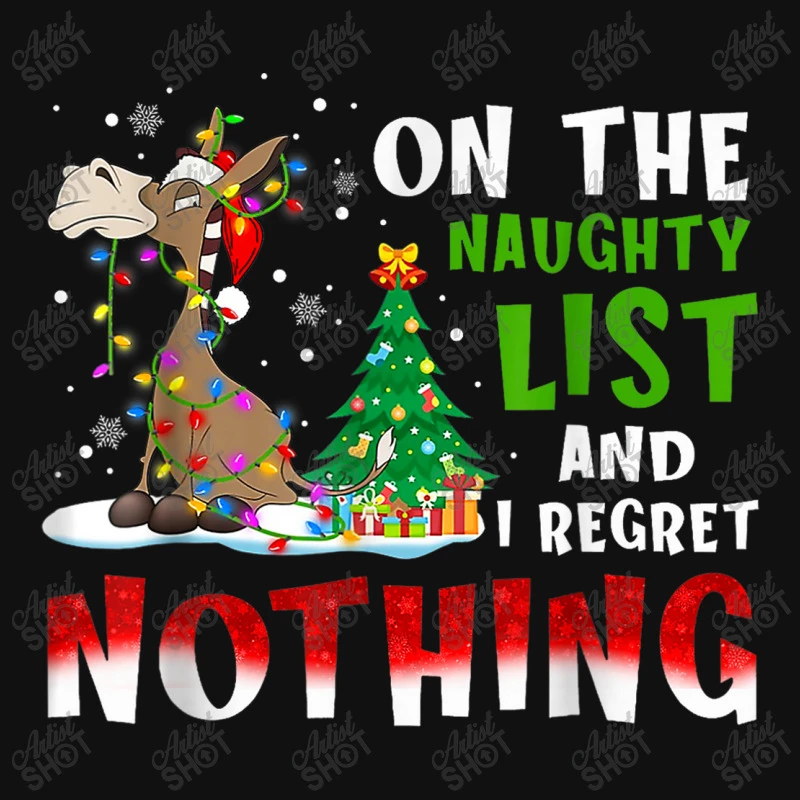 Donkey Christmas On The Naughty List And I Regret Weekender Totes 5 Donkey Christmas On The Naughty List And I Regret Weekender Totes - Image 3