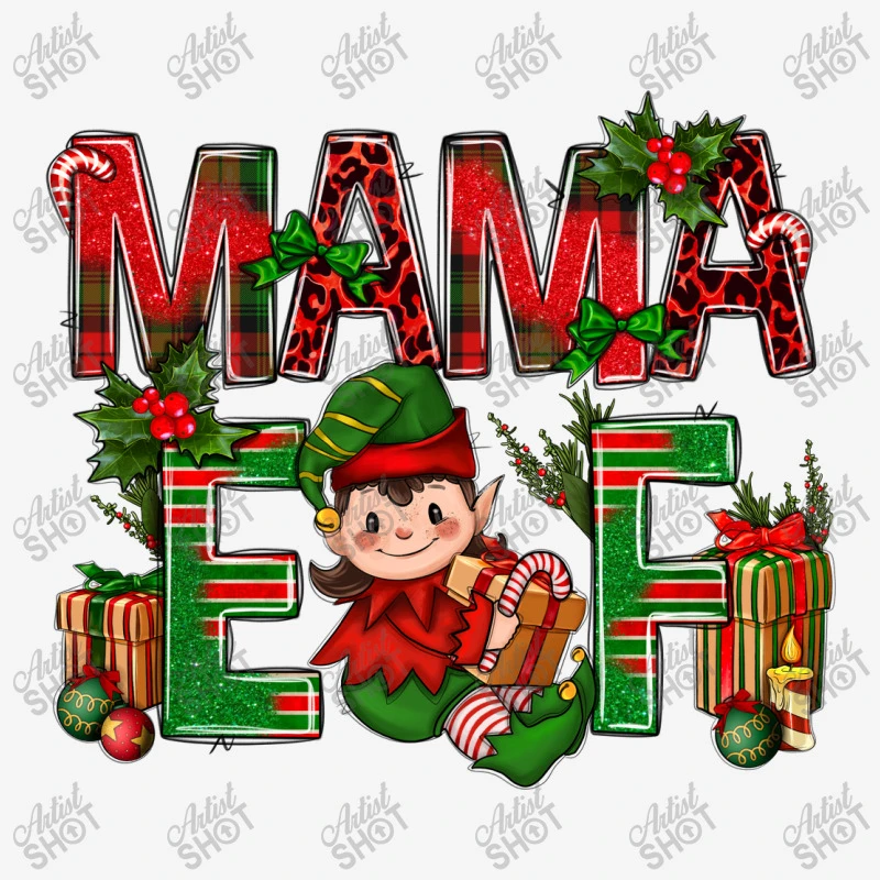 Mama Elf With Gift Christmas License Plate 4 Mama Elf With Gift Christmas License Plate - Image 2