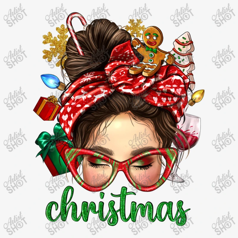 Christmas Messy Bun With Gingerbread Man License Plate 4 Christmas Messy Bun With Gingerbread Man License Plate - Image 2