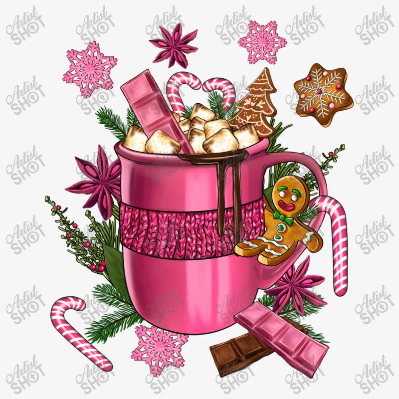 Pink Christmas Hot Chocolate Coffee Cup Weekender Totes 5 Pink Christmas Hot Chocolate Coffee Cup Weekender Totes - Image 3