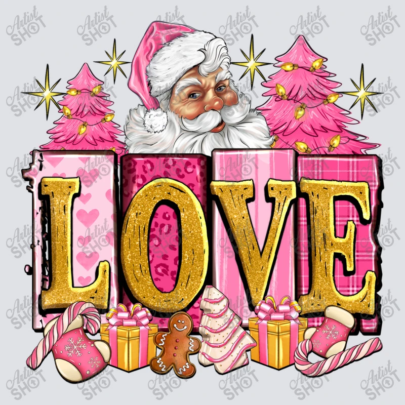 Pink Christmas Love Bucket Hat 4 Pink Christmas Love Bucket Hat - Image 2