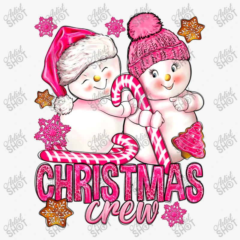 Pink Christmas Crew Snowman Travel Mug 5 Pink Christmas Crew Snowman Travel Mug - Image 3