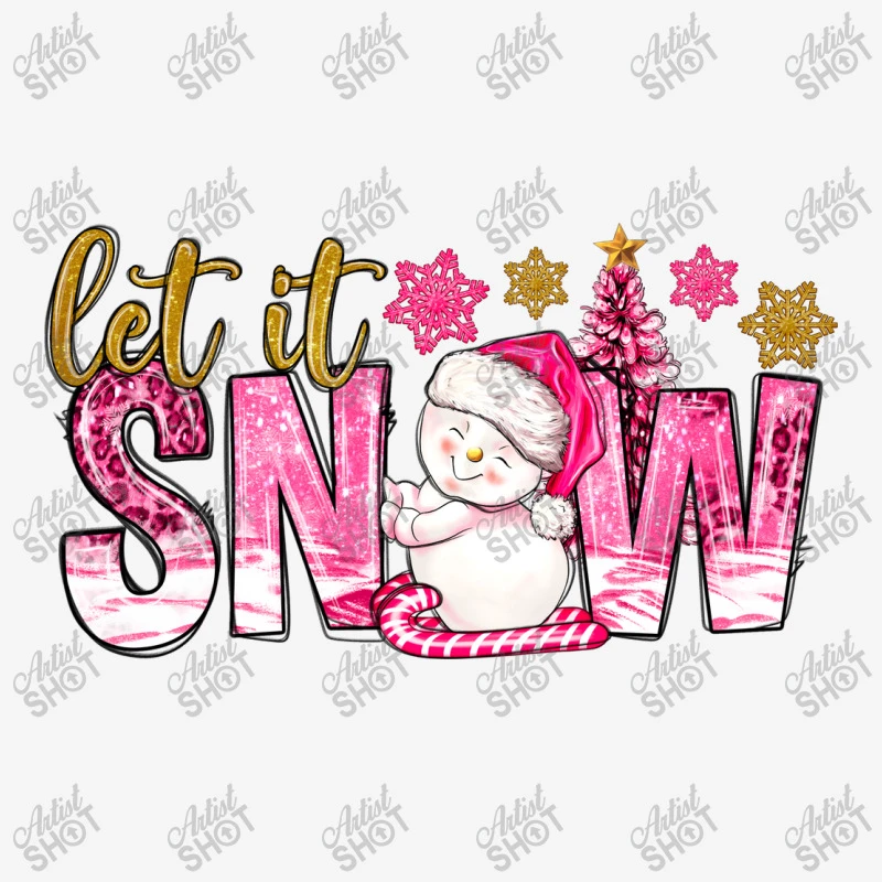 Let It Snow Pink Christmas Travel Mug 5 Let It Snow Pink Christmas Travel Mug - Image 3