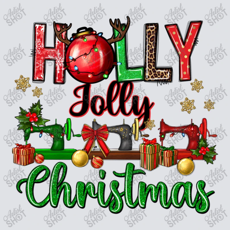 Holly Jolly Christmas Sewing Machines Bucket Hat 4 Holly Jolly Christmas Sewing Machines Bucket Hat - Image 2