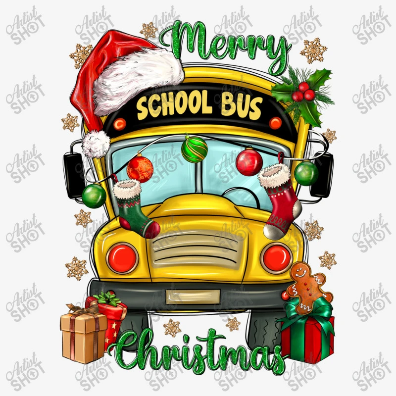 Merry Christmas School Bus And Gift Boxes Tote Bags 5 Merry Christmas School Bus And Gift Boxes Tote Bags - Image 3