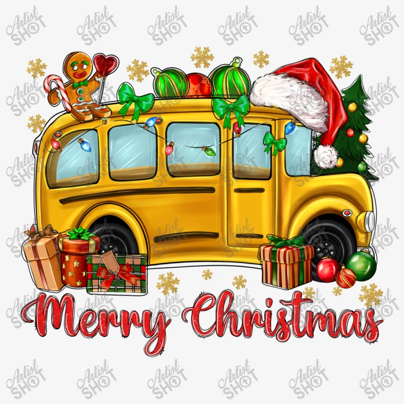Merry Christmas School Bus License Plate 4 Merry Christmas School Bus License Plate - Image 2