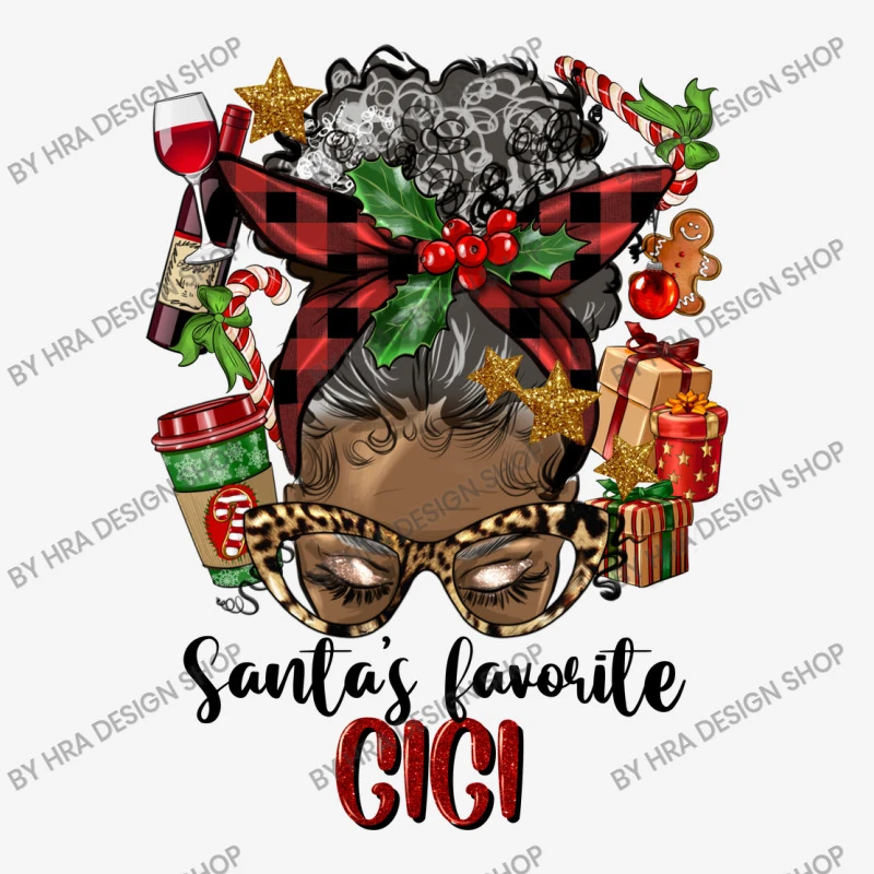 Afro Messy Bun Christmas Gigi Adjustable Strap Totes 5 Afro Messy Bun Christmas Gigi Adjustable Strap Totes - Image 3