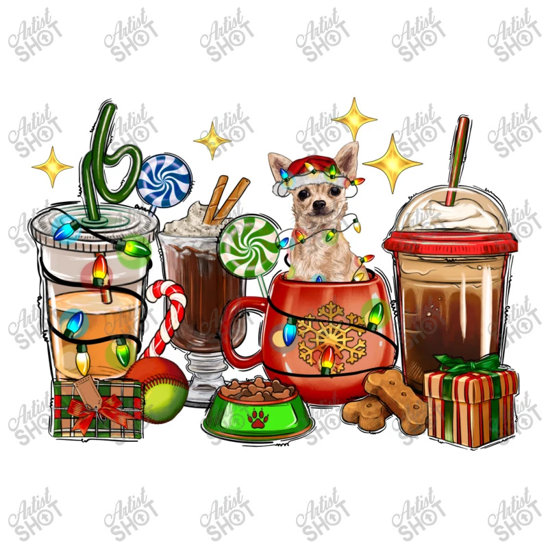 Christmas Coffee Cups With Chihuahua Stainless Steel Water Bottle 5 Christmas Coffee Cups With Chihuahua Stainless Steel Water Bottle - Image 3