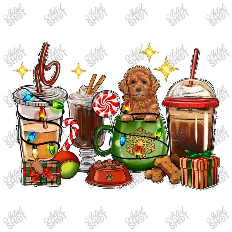 Christmas Coffee Cups With Poodle Stainless Steel Water Bottle 5 Christmas Coffee Cups With Poodle Stainless Steel Water Bottle - Image 3