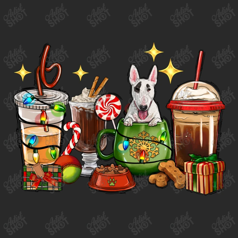 Christmas Coffee Cups With Bull Terrier Printed Hat 6 Christmas Coffee Cups With Bull Terrier Printed Hat - Image 4