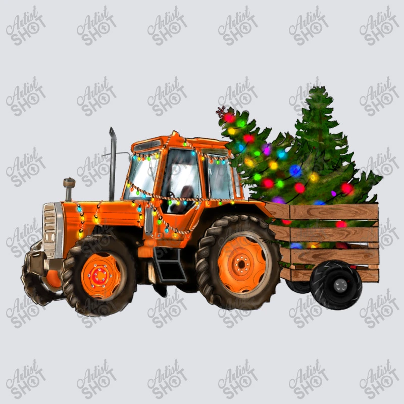 Christmas Orange Farm Tractor Bucket Hat 4 Christmas Orange Farm Tractor Bucket Hat - Image 2