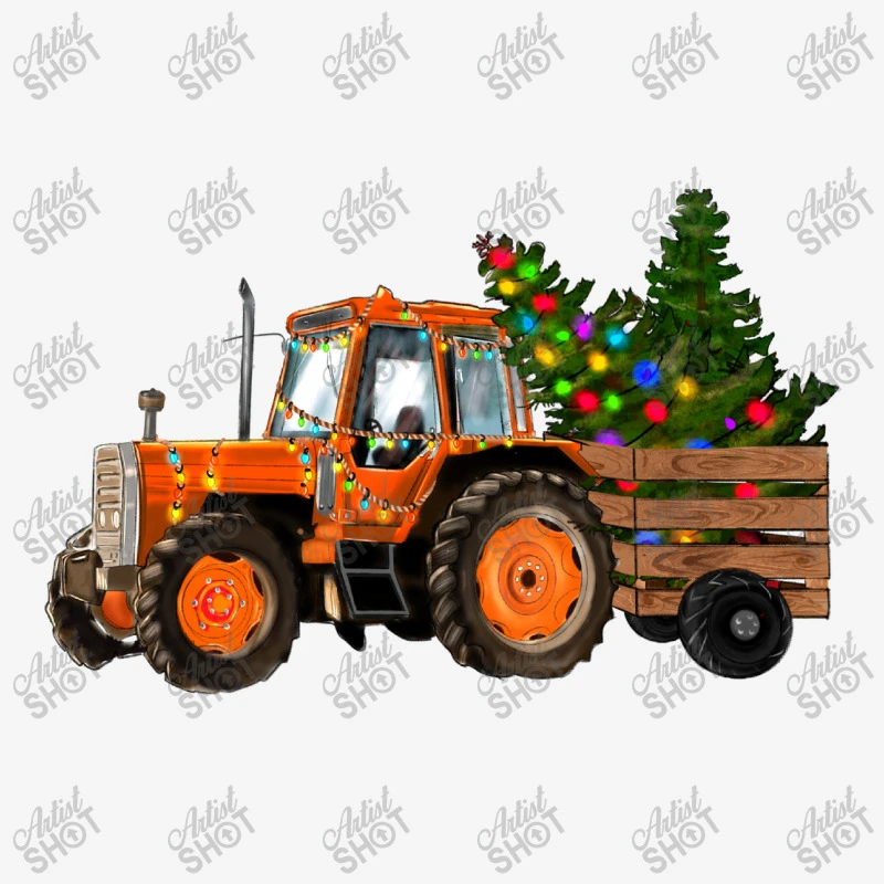 Christmas Orange Farm Tractor License Plate 4 Christmas Orange Farm Tractor License Plate - Image 2
