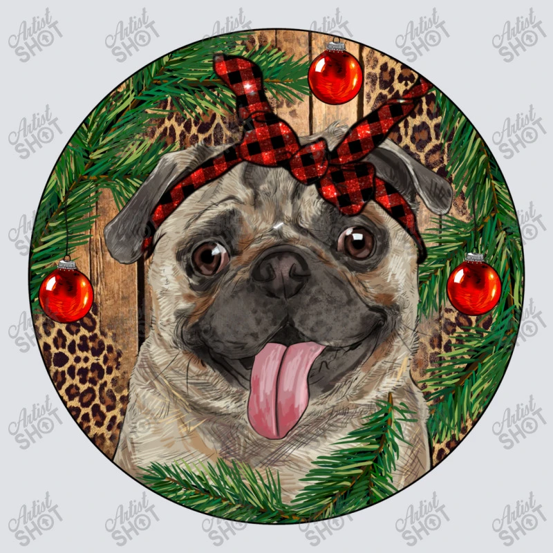 Christmas Pug With Leopard Bucket Hat 4 Christmas Pug With Leopard Bucket Hat - Image 2