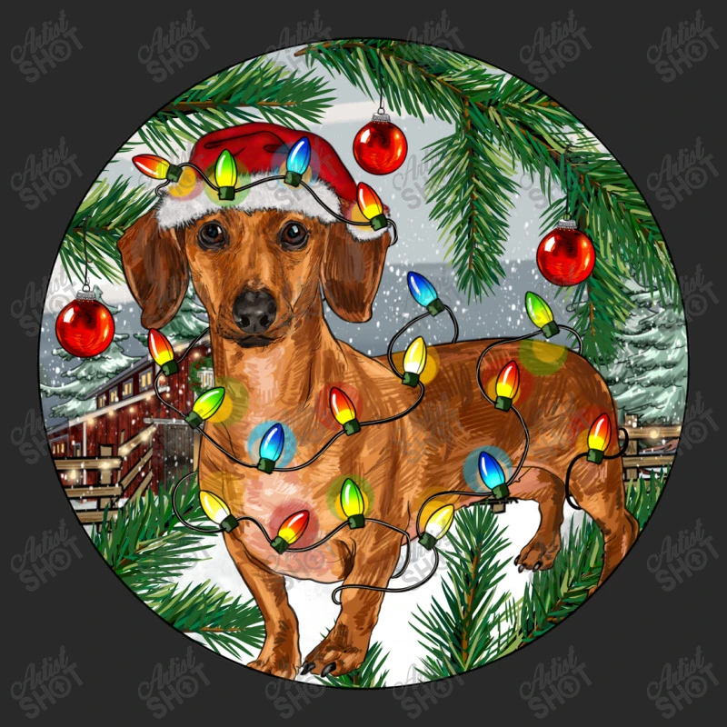 Dachshund Christmas Tree Printed Hat 6 Dachshund Christmas Tree Printed Hat - Image 4