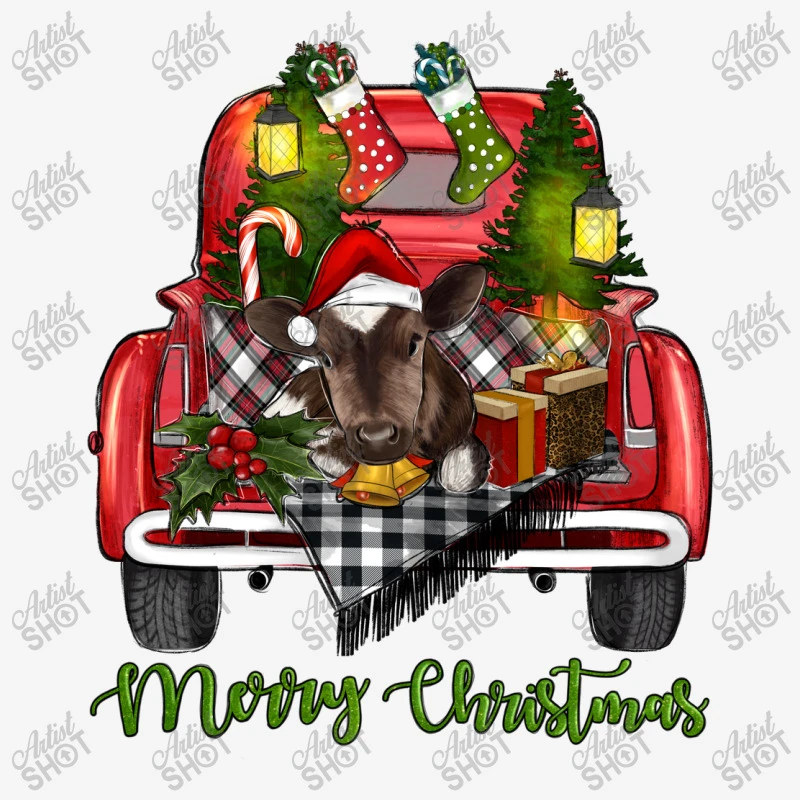 Merry Christmas Farm Truck With Baby Cow Travel Mug 5 Merry Christmas Farm Truck With Baby Cow Travel Mug - Image 3