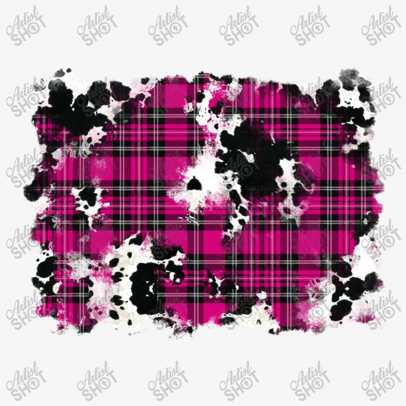 Pink Christmas Plaid Cowhide Pattern Background License Plate 4 Pink Christmas Plaid Cowhide Pattern Background License Plate - Image 2