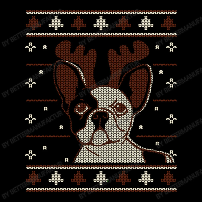 Ugly Christmas French Bulldog Puppy With Reindeer Adjustable Cap 5 Ugly Christmas French Bulldog Puppy With Reindeer Adjustable Cap - Image 3