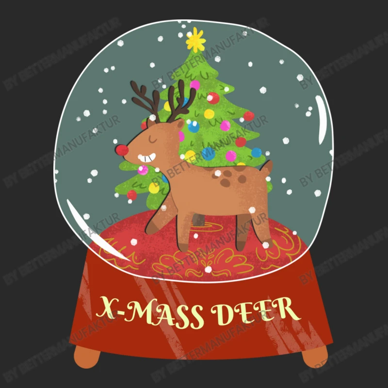 Snow Globe Reindeer Christmas Tree Believe Rudolph Printed Hat 6 Snow Globe Reindeer Christmas Tree Believe Rudolph Printed Hat - Image 4