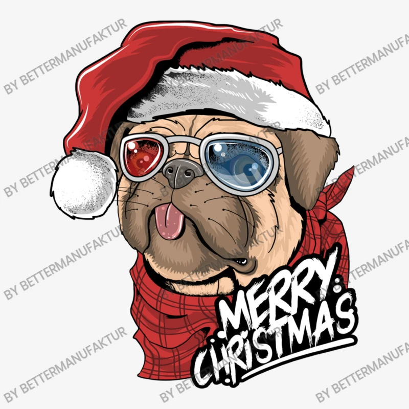 Santa Pug Christmas Merry Pugmas Dog Lover Xma Travel Mug 5 Santa Pug Christmas Merry Pugmas Dog Lover Xma Travel Mug - Image 3