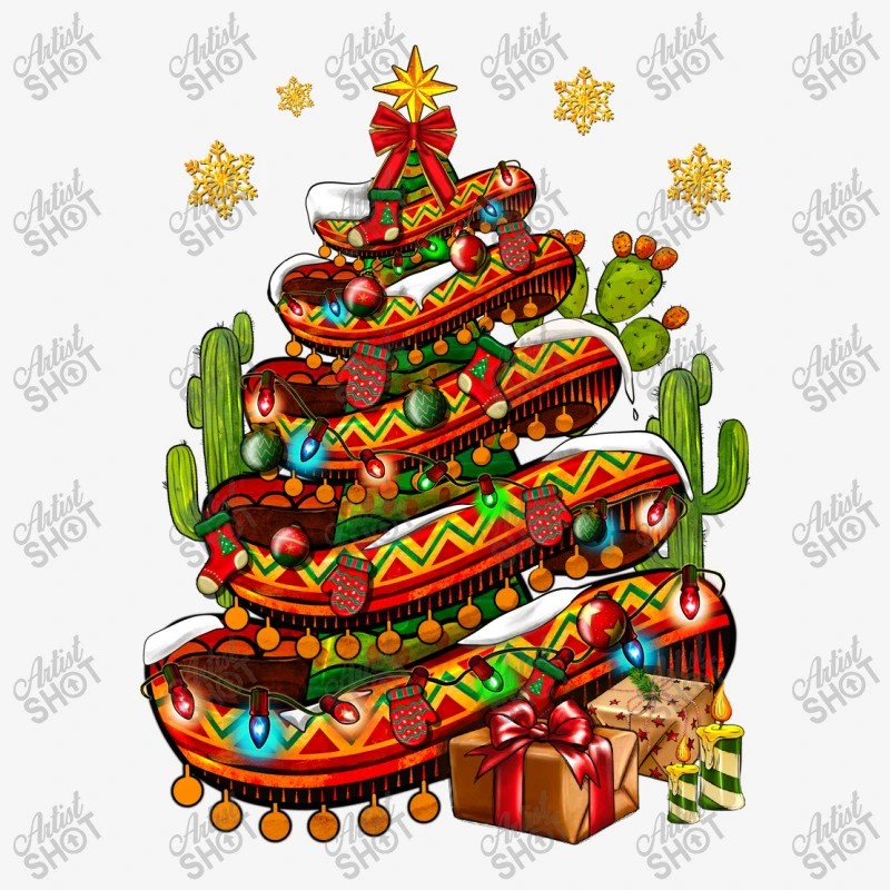 Christmas Feliz Navidad Sombrero Tree Tote Bags 5 Christmas Feliz Navidad Sombrero Tree Tote Bags - Image 3