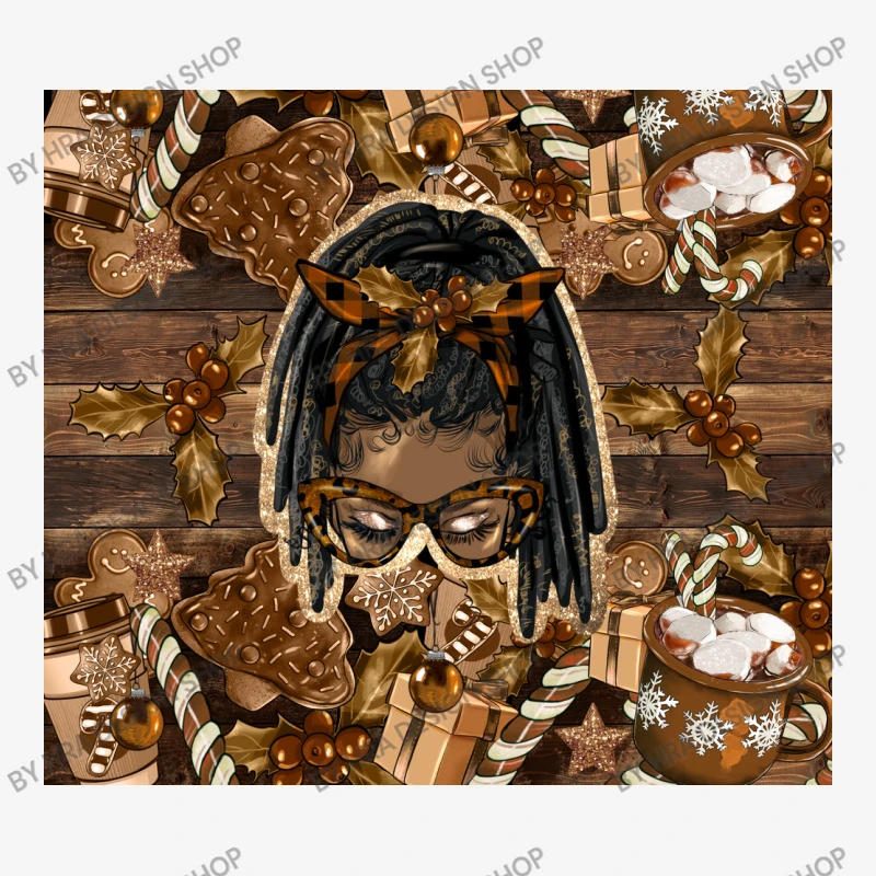 Afro Messy Bun Locs Ponytail Melanin Christmas Adjustable Cap 5 Afro Messy Bun Locs Ponytail Melanin Christmas Adjustable Cap - Image 3