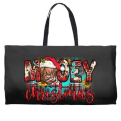Mooey Christmas Sunflower Weekender Totes