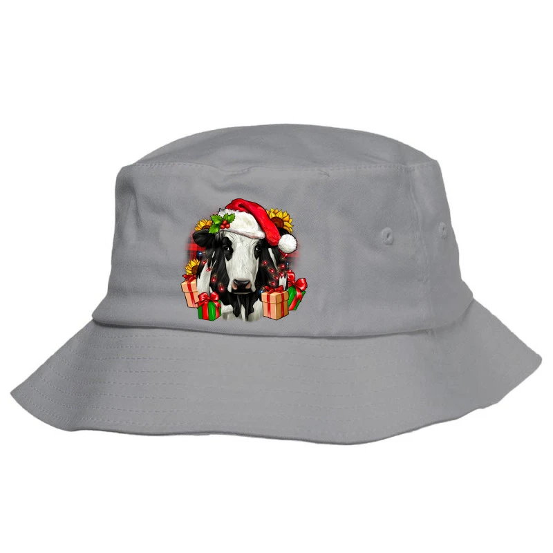 Christmas Holstein Bucket Hat 3 Christmas Holstein Bucket Hat