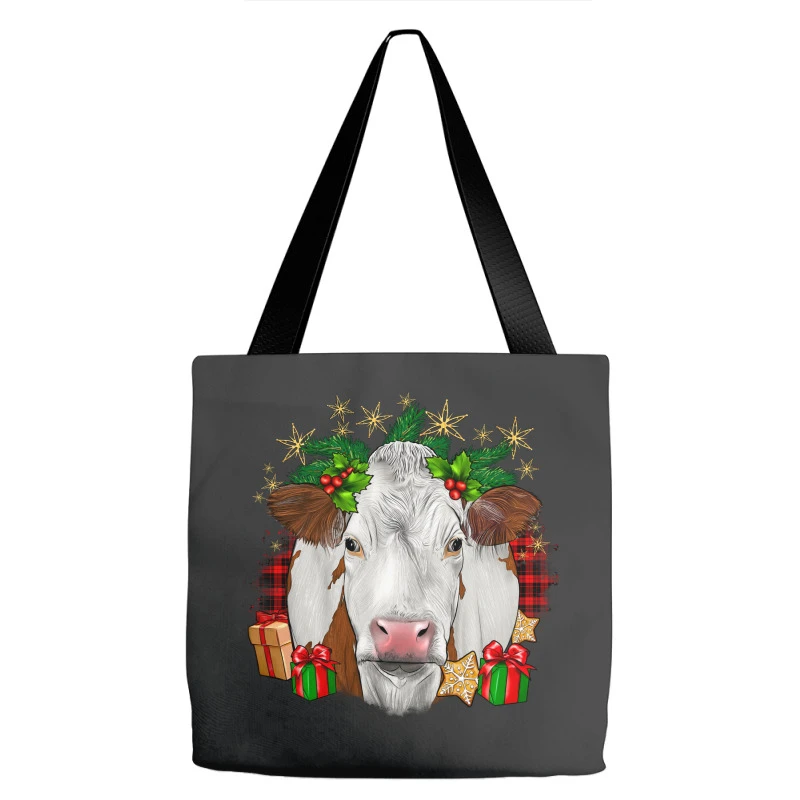 Christmas Simmental Tote Bags 3 Christmas Simmental Tote Bags