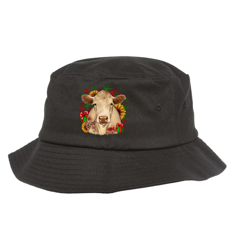 Christmas Charolais Bucket Hat 3 Christmas Charolais Bucket Hat