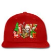 Joy Christmas Sloth Printed Hat