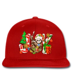 Joy Christmas Sloth Printed Hat