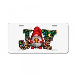Joy With Christmas Gnome License Plate