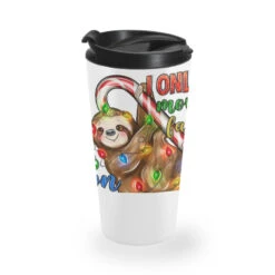I Only Move Fast On Christmas Sloth Travel Mug