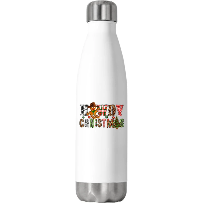 Howdy Christmas Stainless Steel Water Bottle 3 Howdy Christmas Stainless Steel Water Bottle