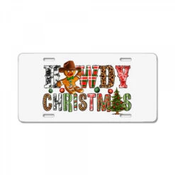 Howdy Christmas License Plate