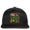 Holly Jolly Vibes With Christmas Candies Printed Hat