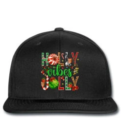Holly Jolly Vibes With Christmas Candies Printed Hat