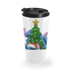 Stitch Christmas Tree Travel Mug