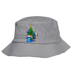 Stitch Christmas Tree Bucket Hat