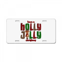 Have A Holly Jolly Christmas Reindeer License Plate