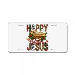 Happy Birthday Jesus Christmas License Plate