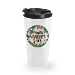 Christmas Cookie And Light Santas Favorite Son Travel Mug