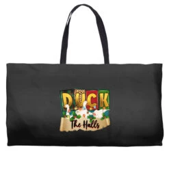 Christmas Duck The Halls Weekender Totes