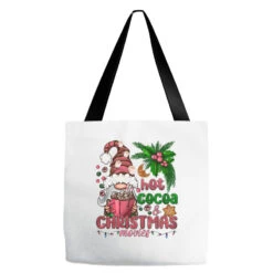 Pink Christmas Hot Cocoa And Christmas Movies Tote Bags