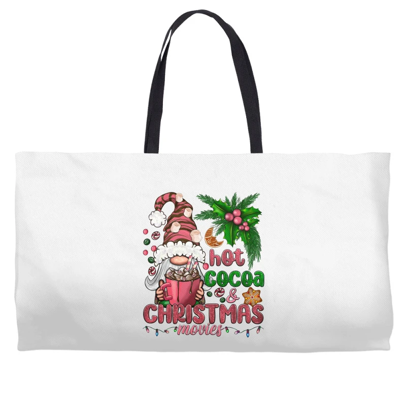 Pink Christmas Hot Cocoa And Christmas Movies Weekender Totes 3 Pink Christmas Hot Cocoa And Christmas Movies Weekender Totes