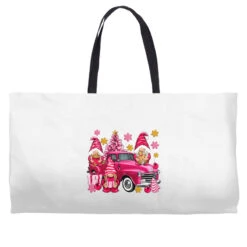Pink Christmas Gnomes Truck Weekender Totes